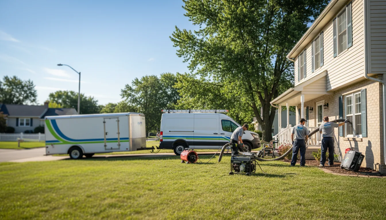 Flooded Basement Restoration And Cleanup With Repair in Modale, IA near me